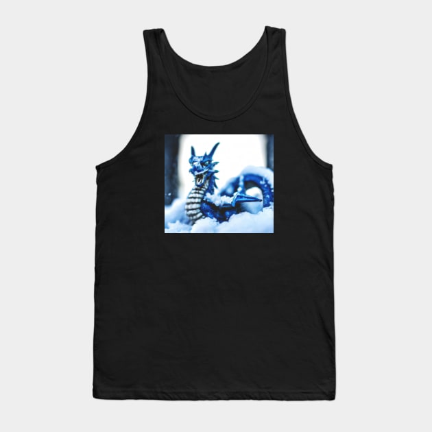 Snowy Ice Dragon Tank Top by Shopping Dragons